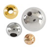 Runde Metallperlen glatt